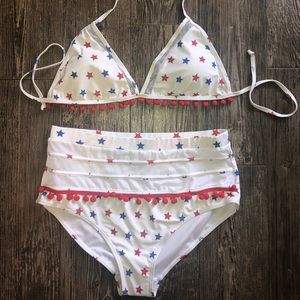 NEW American Flag Bikini